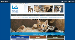 Desktop Screenshot of laanimalservices.com